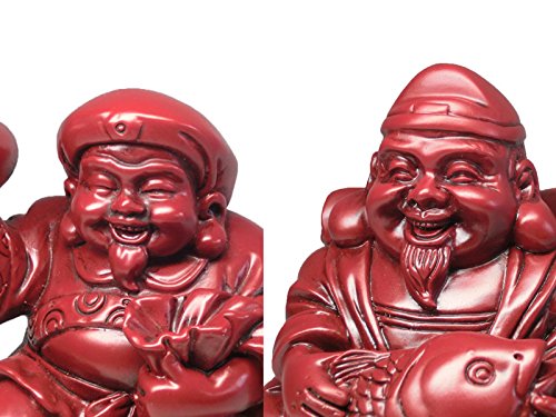 Amazon | 金運 上昇願い好運呼び込む 笑福 寿山石 恵比寿 大黒天 像