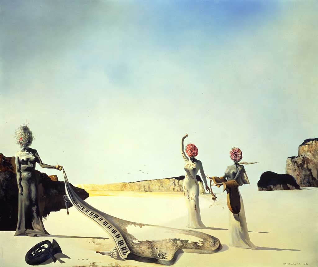 サルバドール・ダリ【姿の見えない眠る人、馬、獅子】 高級画集画