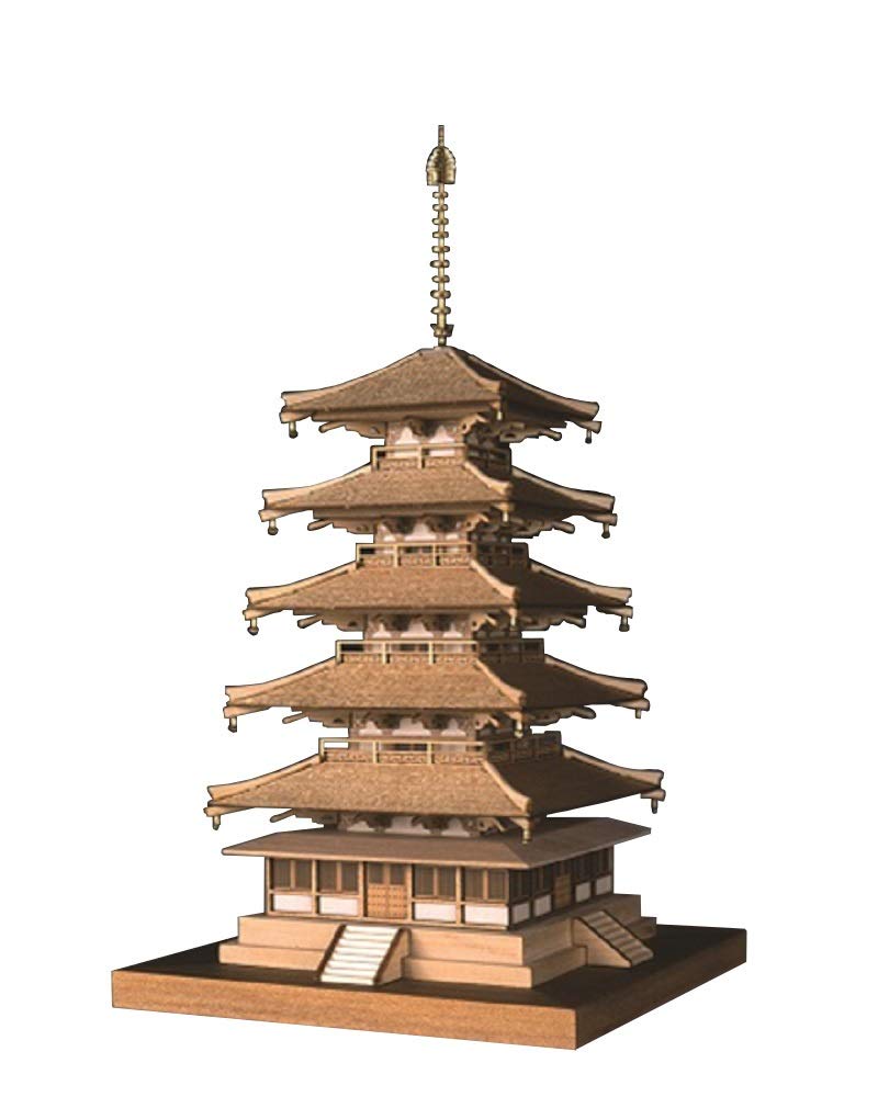 Amazon | ウッディジョー 1/150 法隆寺 五重の塔 木製模型 組立キット