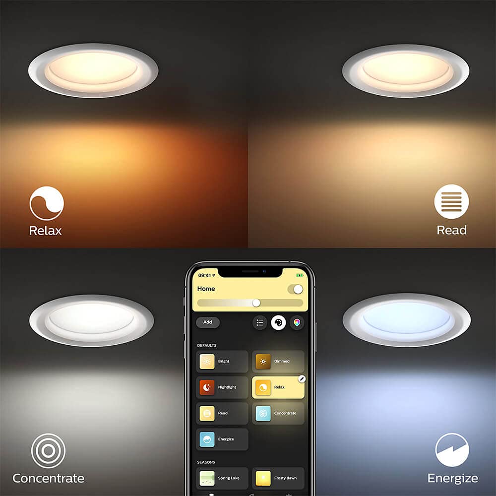 Philips Hue White Ambiance Smart Retrofit Recessed Downlight 4