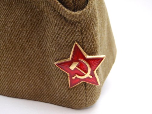 Amazon | ソビエト軍 ロシア ピロトカ 本物 略帽 赤軍 USSR ユニオン