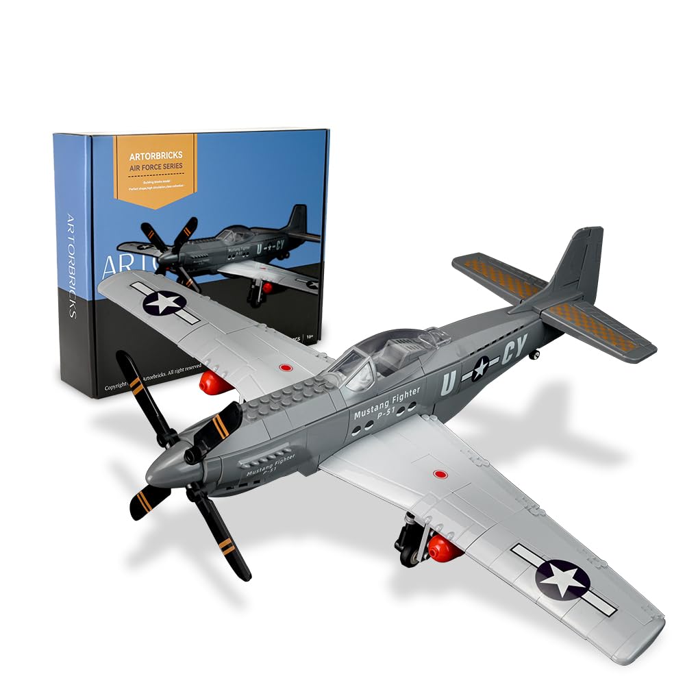 Amazon.com: ArtorBricks Air Force Series P-51 Mustang Fighter