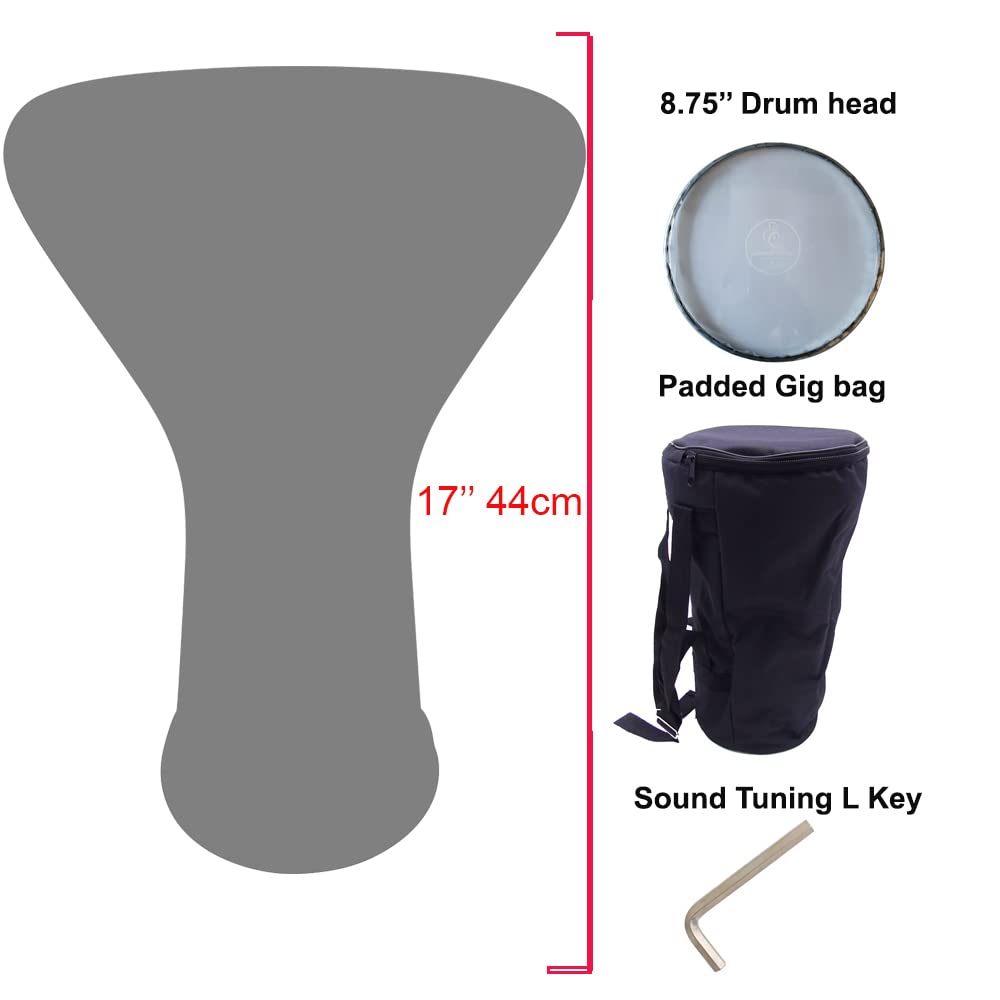 Amazon | 17インチブラックメタルGawharet El Fanダラブッカドゥン