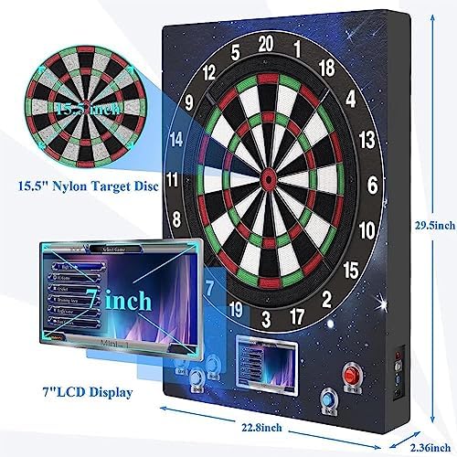 Amazon.co.jp: 電子ダーツマシン、15.5インチソフトチップナイロン