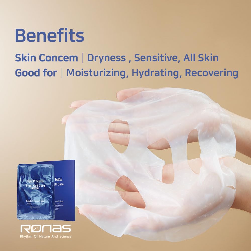 Amazon.com : Ronas Stem Cell Coconut Gel Mask 5 pack. Anti Aging