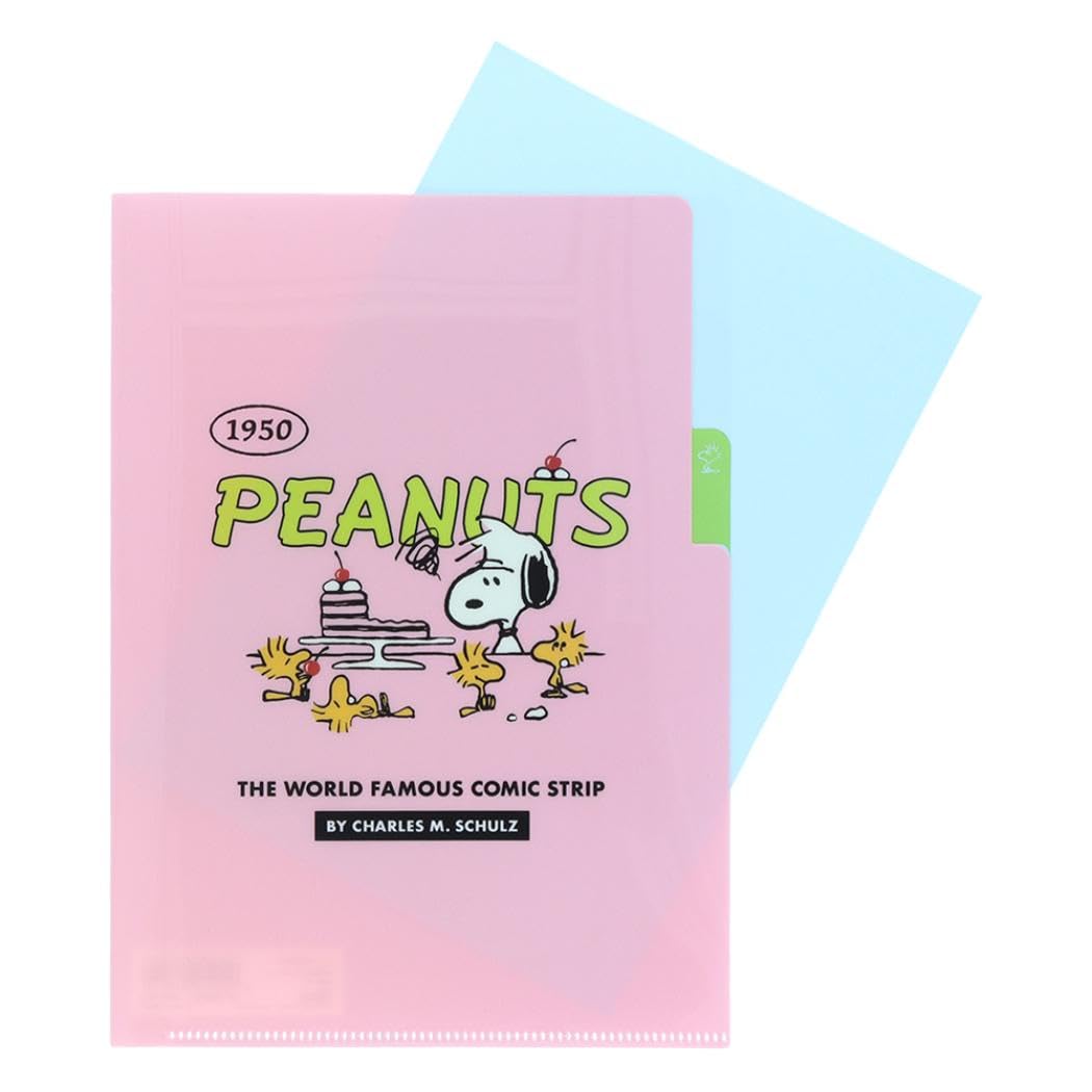 Amazon | ピーナッツ A5クリアファイル 3P 【ピンク】スヌーピー