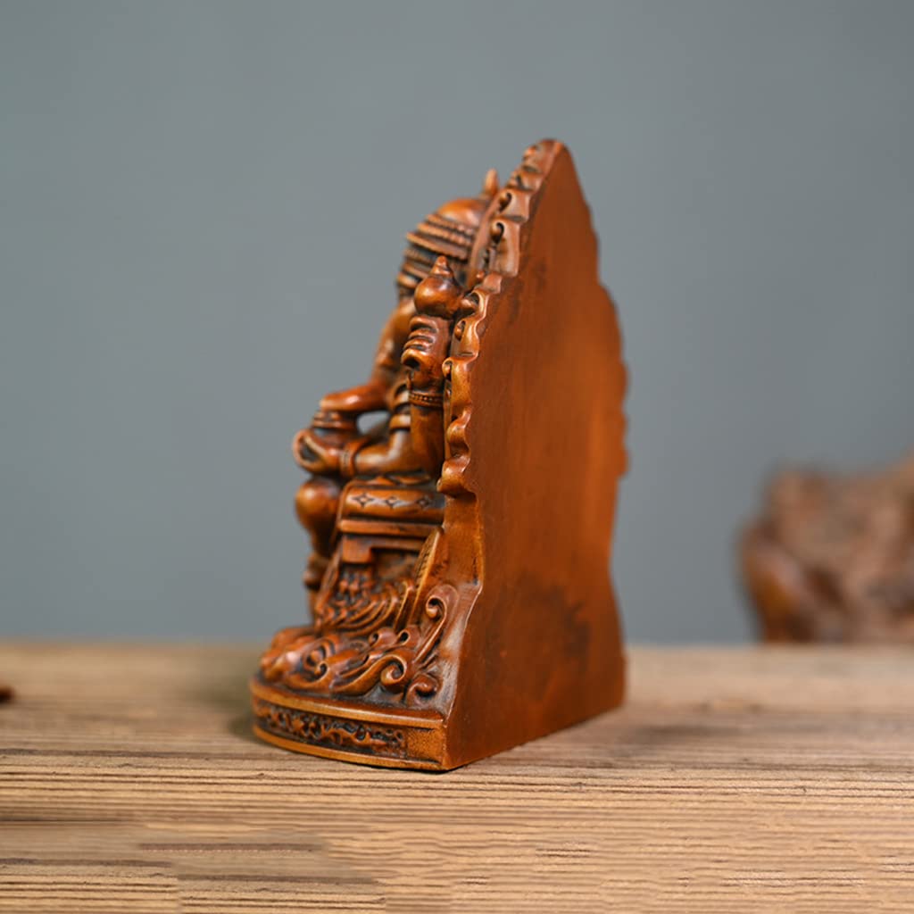 Amazon.co.jp: 木彫り 仏像 インドの神様 ガネーシャの置物 ガネーシャ