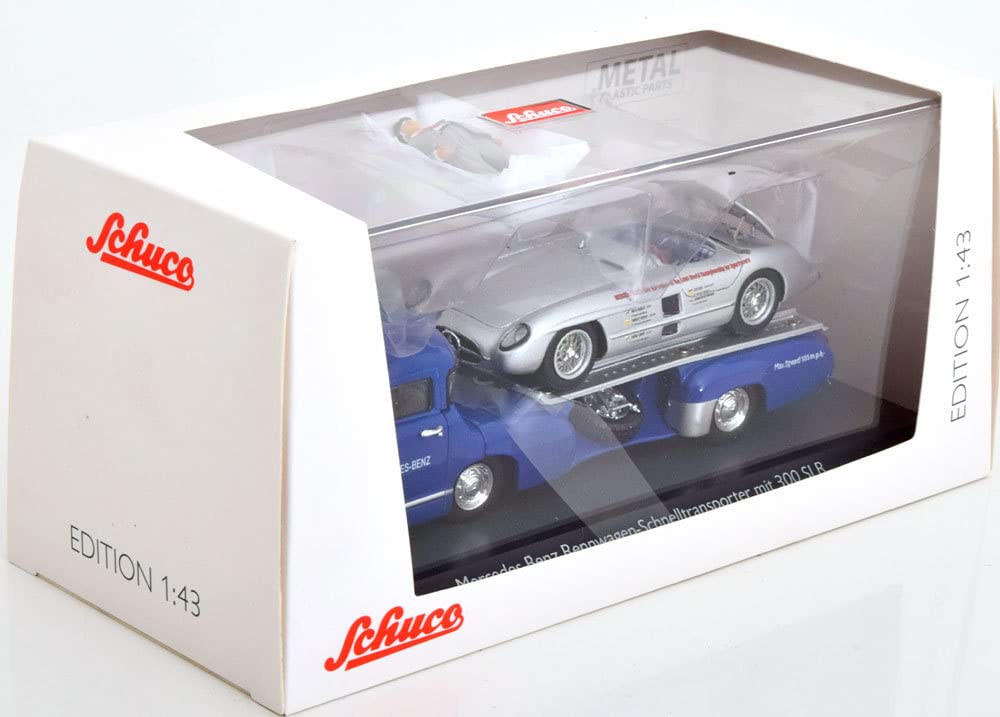 Amazon | Schuco 1/43 Mercedes Benz Renntransporter Set Blaues