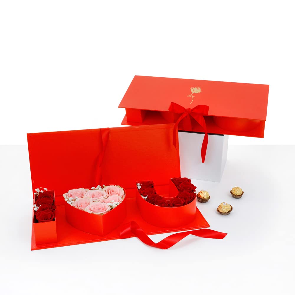 Amazon.com: UNIKPACKAGING “I Love You” Flower Gift Letter Shaped
