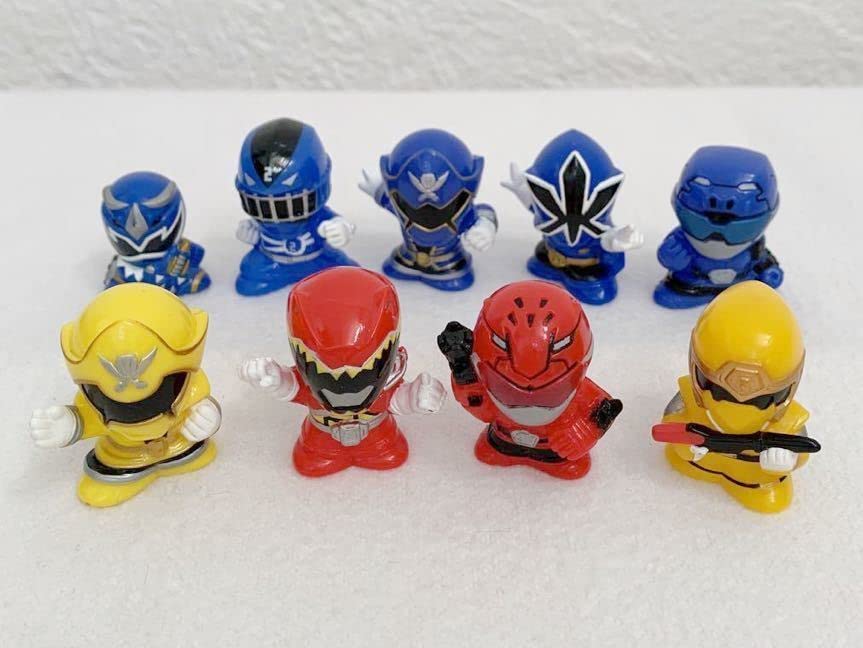Amazon.co.jp: スーパー戦隊 指人形 ソフビフィギュア まとめて 9個