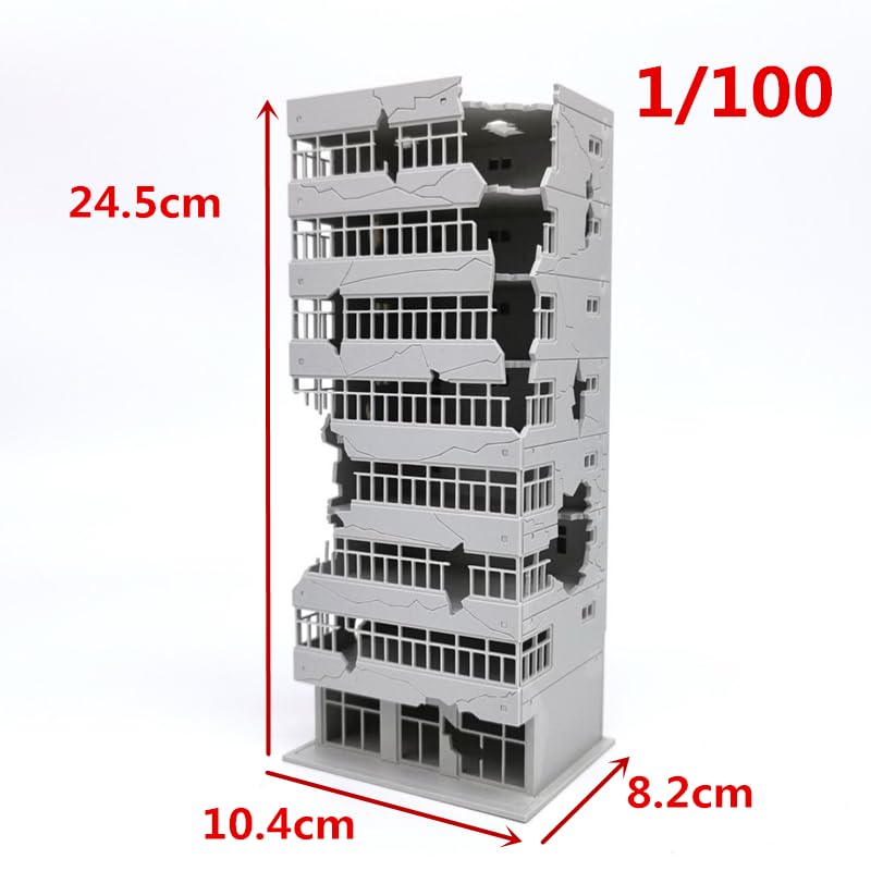 Amazon | Mycity Nゲージ建築モデル、破壊されたオフィスビル、1：144