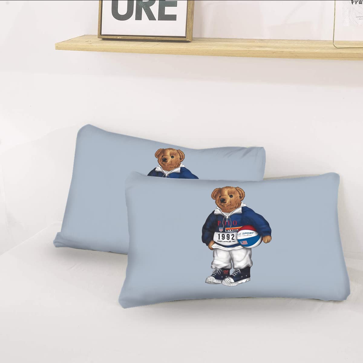 Amazon｜くま ポロベアー bear polo bear 布団カバー 枕カバー 3ピース