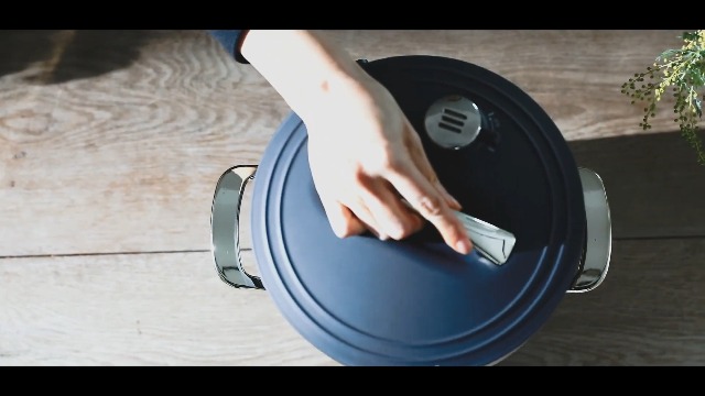 Amazon | Re・De Pot ネイビー | Re・De | 圧力鍋