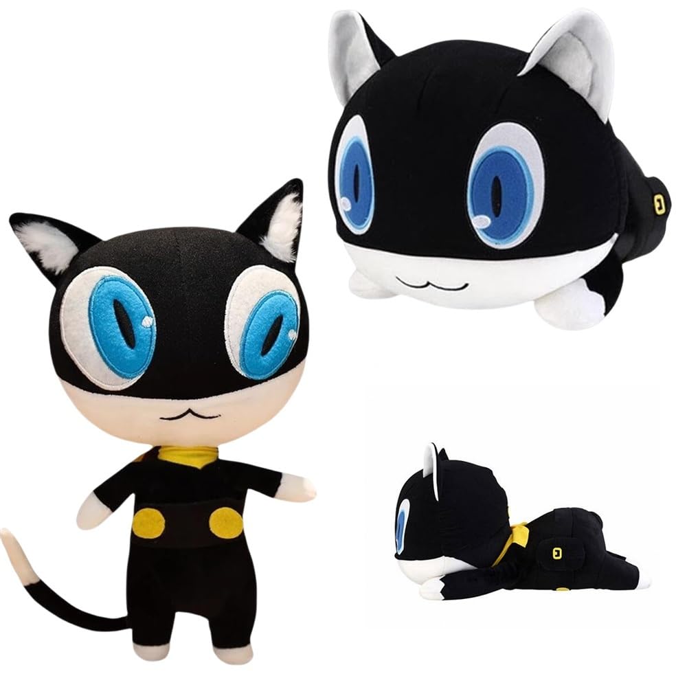 Amazon.co.jp: LACOS ペルソナ5 モルガナ 黒猫 ぬいぐるみ 人形ドール
