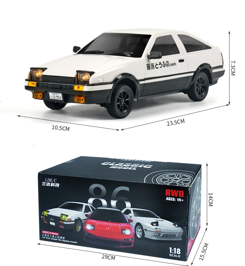 Amazon.co.jp: LDR/C 1/18ドリフトカー AE86 RCラジコンカー ドリフト