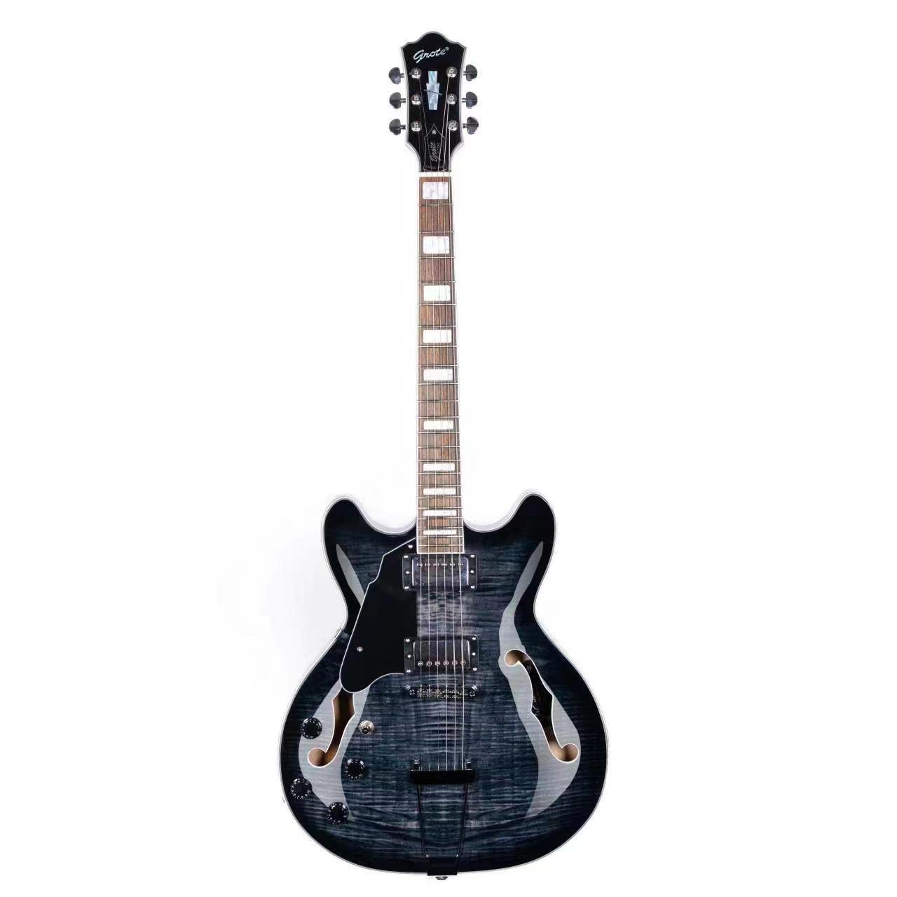 Amazon | Grote Jazz 左利き用エレキギター セミホロウボディ