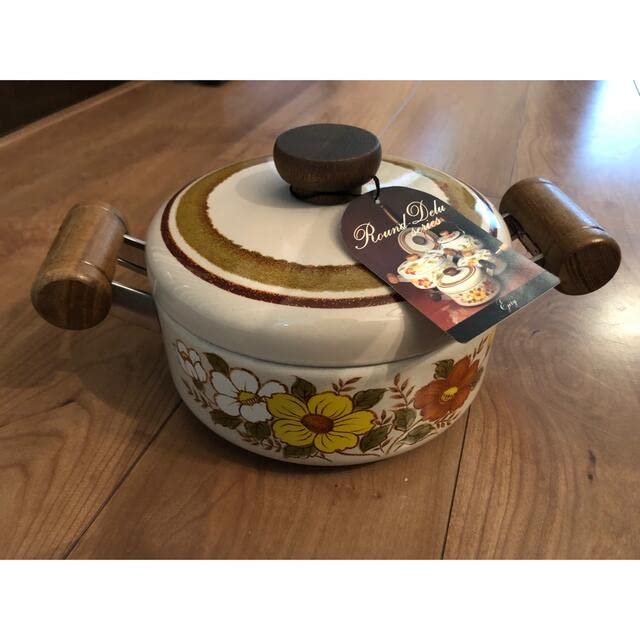 Amazon.co.jp: エジリー ホーロー鍋 琺瑯鍋 昭和レトロ レトロホーロー