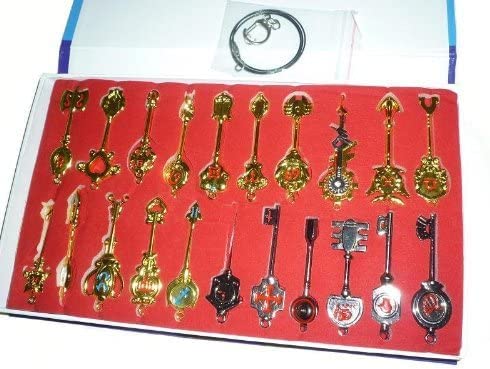 Amazon.co.jp: フェアリーテイル ルーシィ 星霊の鍵 21本 セット