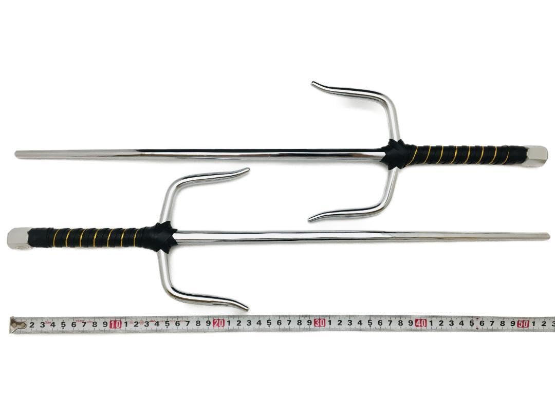 Amazon.co.jp: サイ 釵 鉄製 武道具 武具 空手 琉球 古武術 シルバー