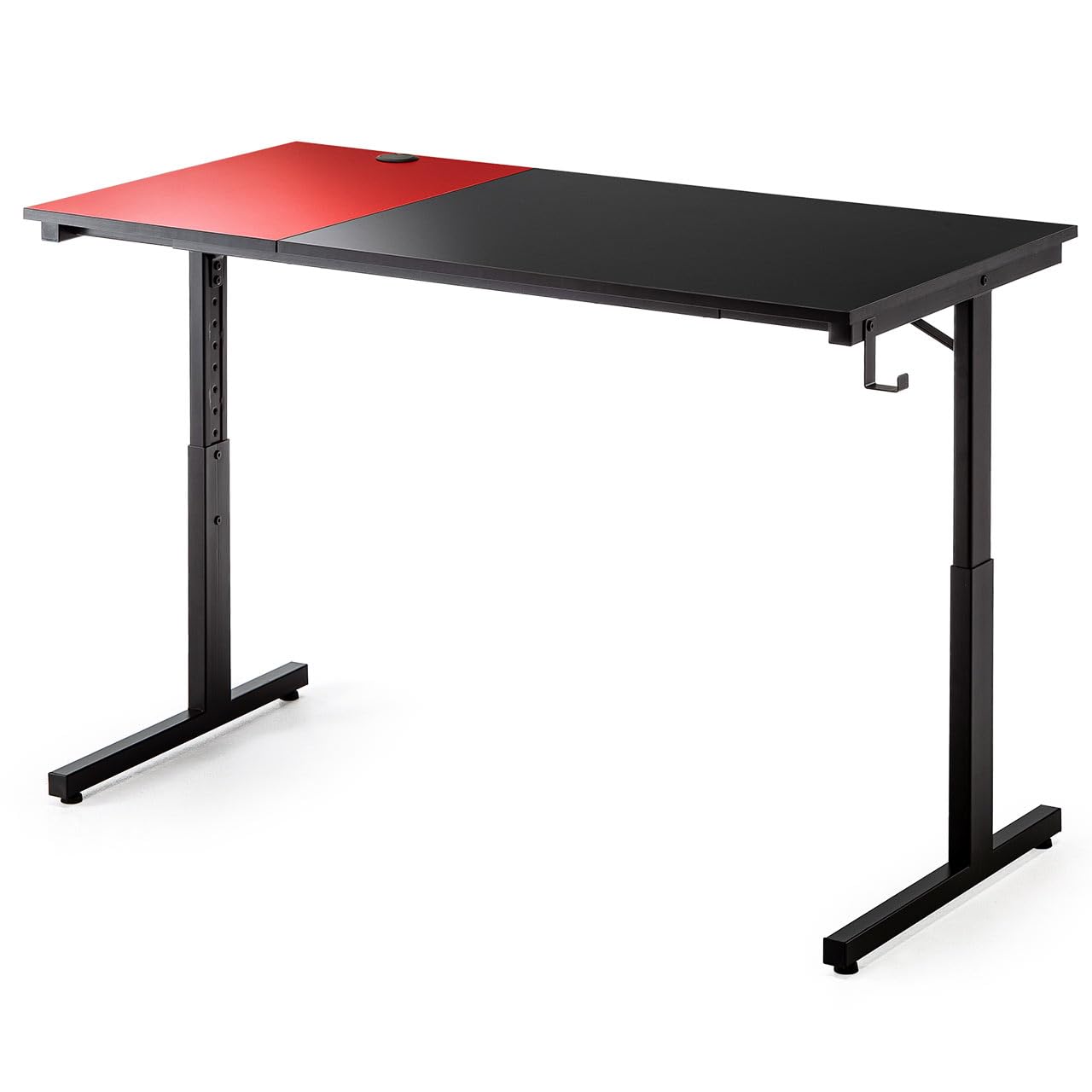 Amazon | サンワダイレクト ゲーミングデスク 幅120×奥行60cm 高さ調整