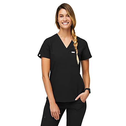 Amazon.com: FIGS Catarina One-Pocket Scrub Top for Women — Black