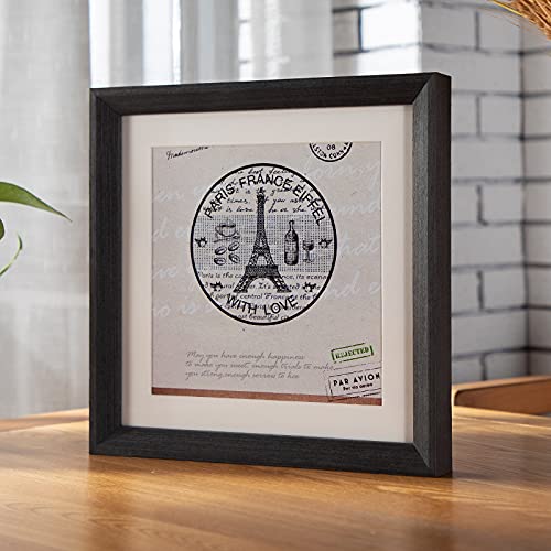 Amazon.co.jp: 無垢材の額縁木製のフォトフレーム正方形の家族の写真45