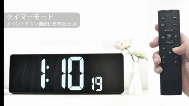 Amazon.co.jp: Xflyee デジタル時計 壁掛け 大型 led 置き時計 clock