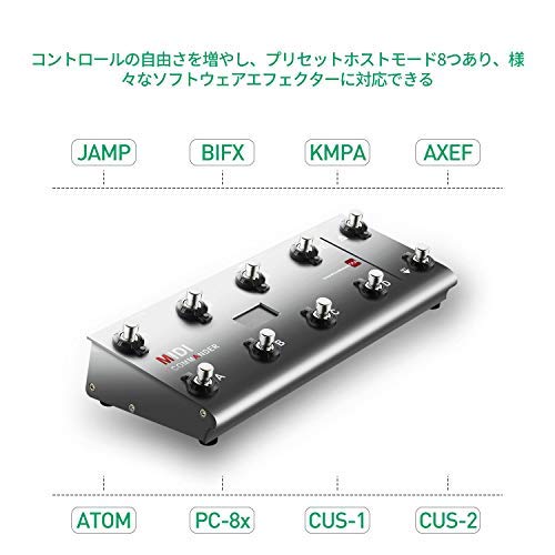 Amazon | MeloAudio MIDI COMMANDER MIDI コントローラ エレキギター