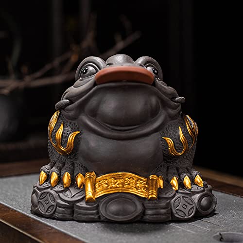 Amazon.co.jp: 銭蛙 金蟾 茶寵 三本脚の蛙 三足蟾 茶の寵 茶宠 茶台の