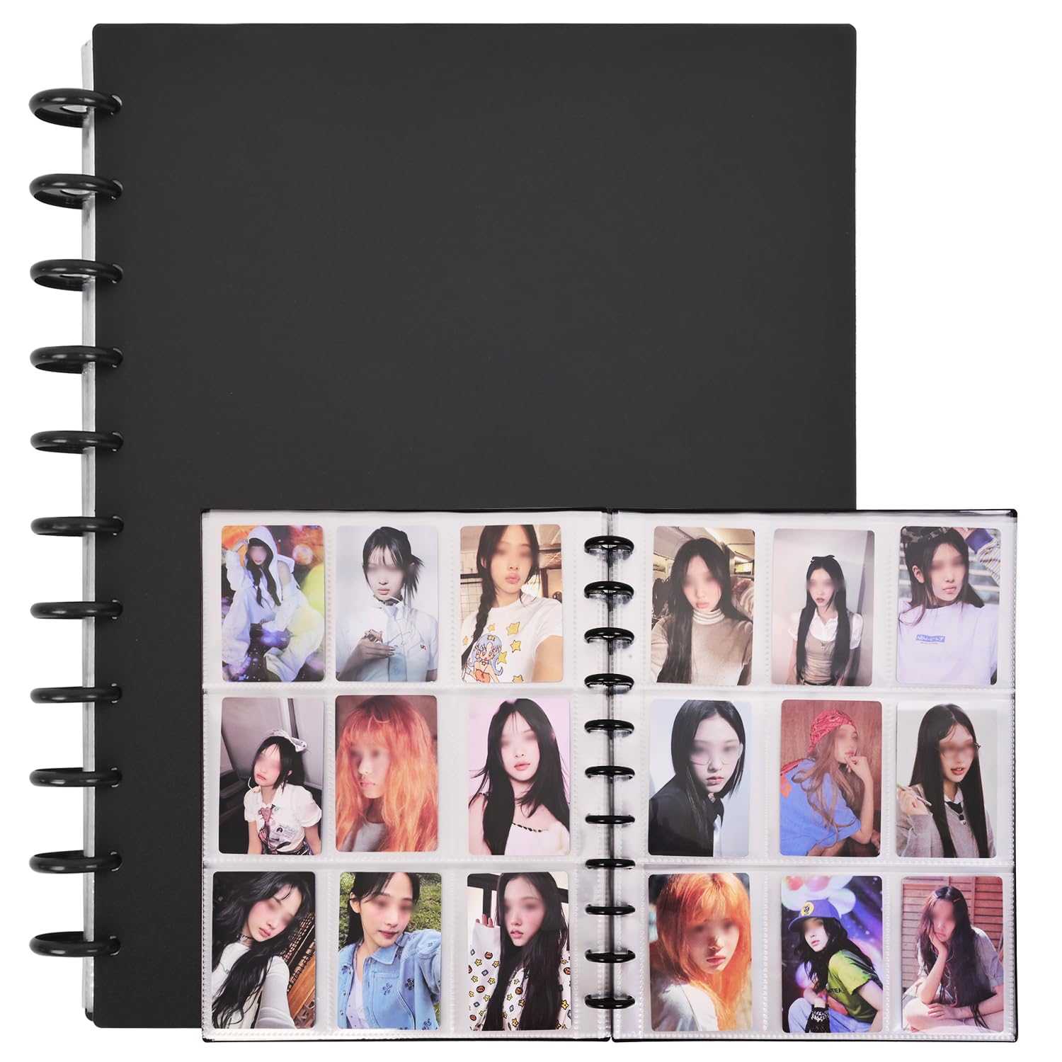 Amazon.com: A4 Kpop Photocard Binder with 30Pcs 9-Pocket Inner