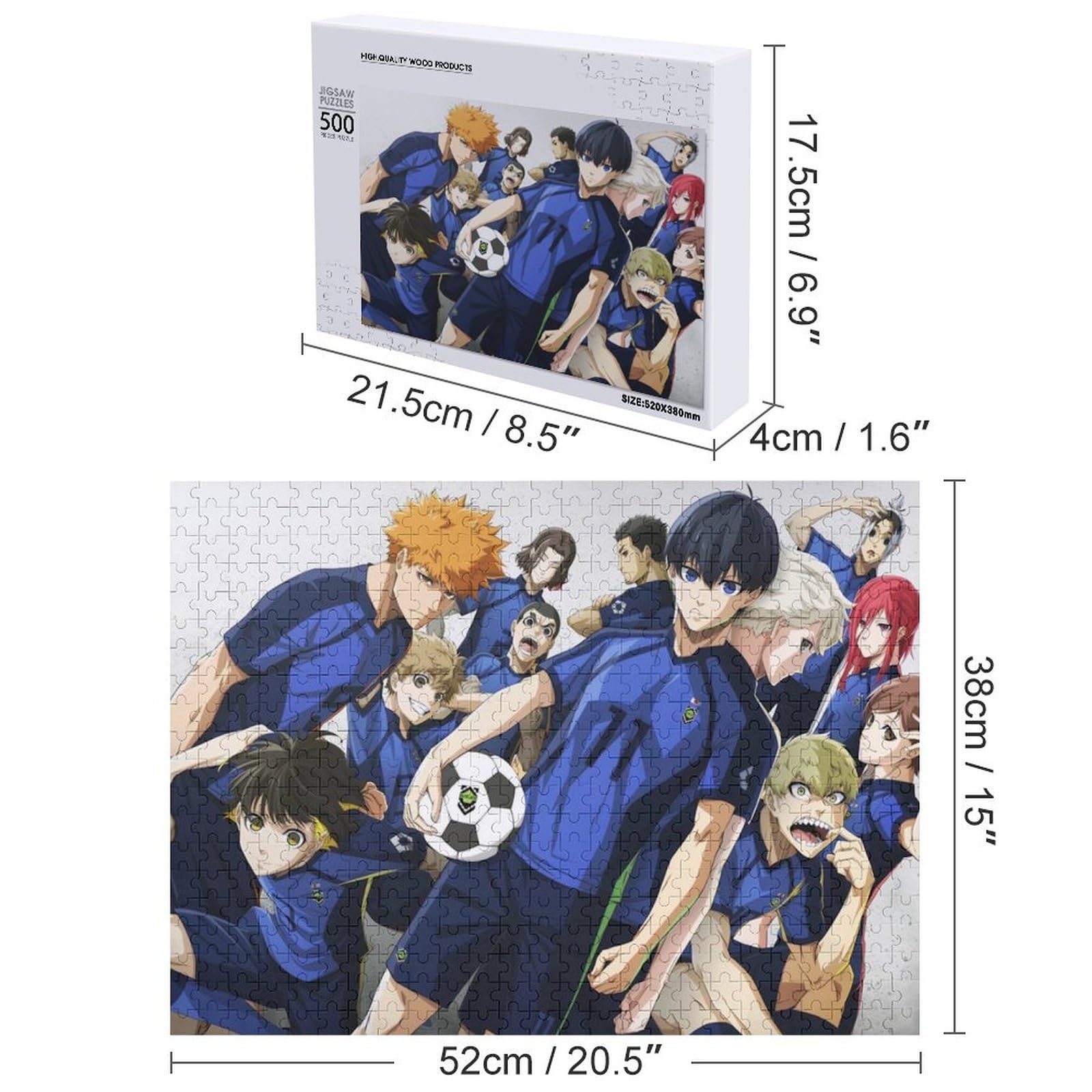 Amazon.co.jp: ブルーロック ジグソーパズル 500ピース 益智減圧玩具