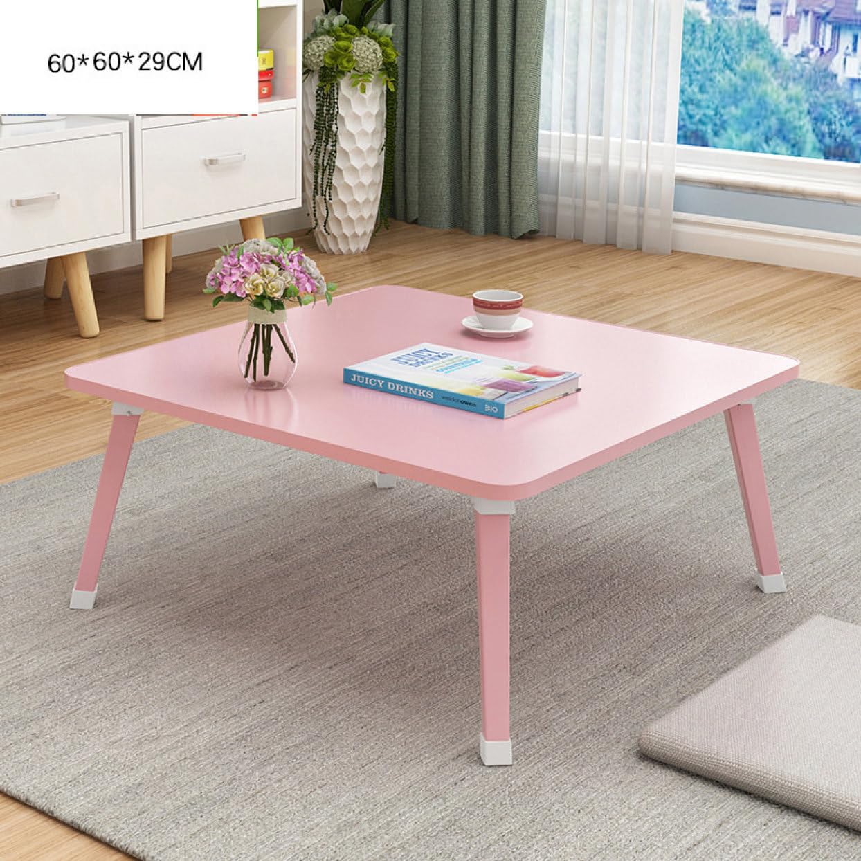 Amazon.co.jp: [dhiuebc] 折畳みテーブル ミニテーブル ピンク