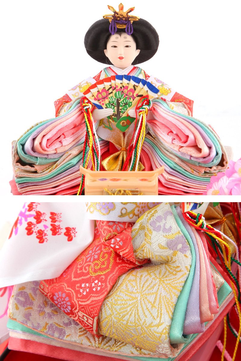 Amazon | 人形屋ホンポ 雛人形 コンパクト ひな人形 ケース飾り 親王