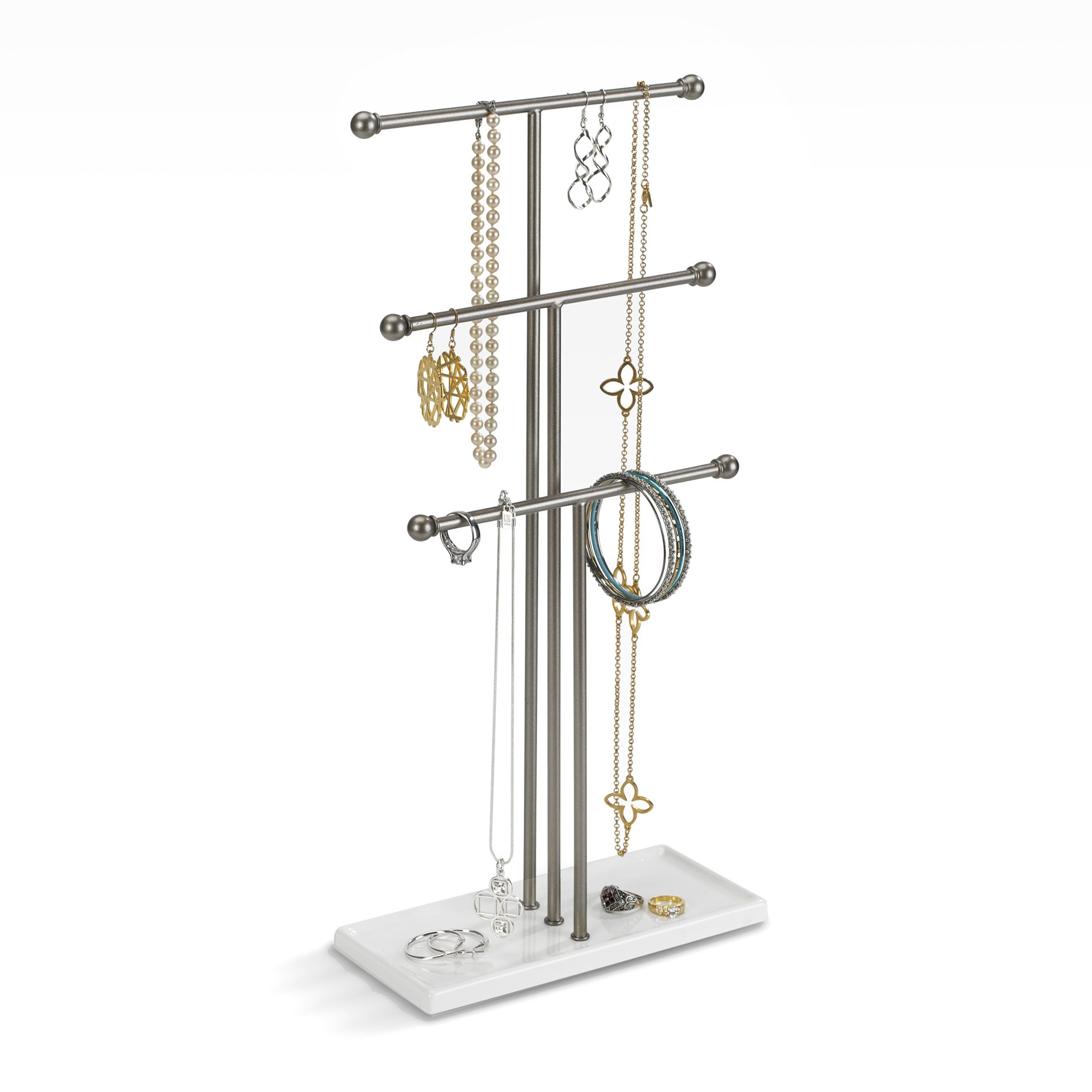 Amazon.com: Umbra Trigem Hanging Jewelry Organizer Tiered Tabletop