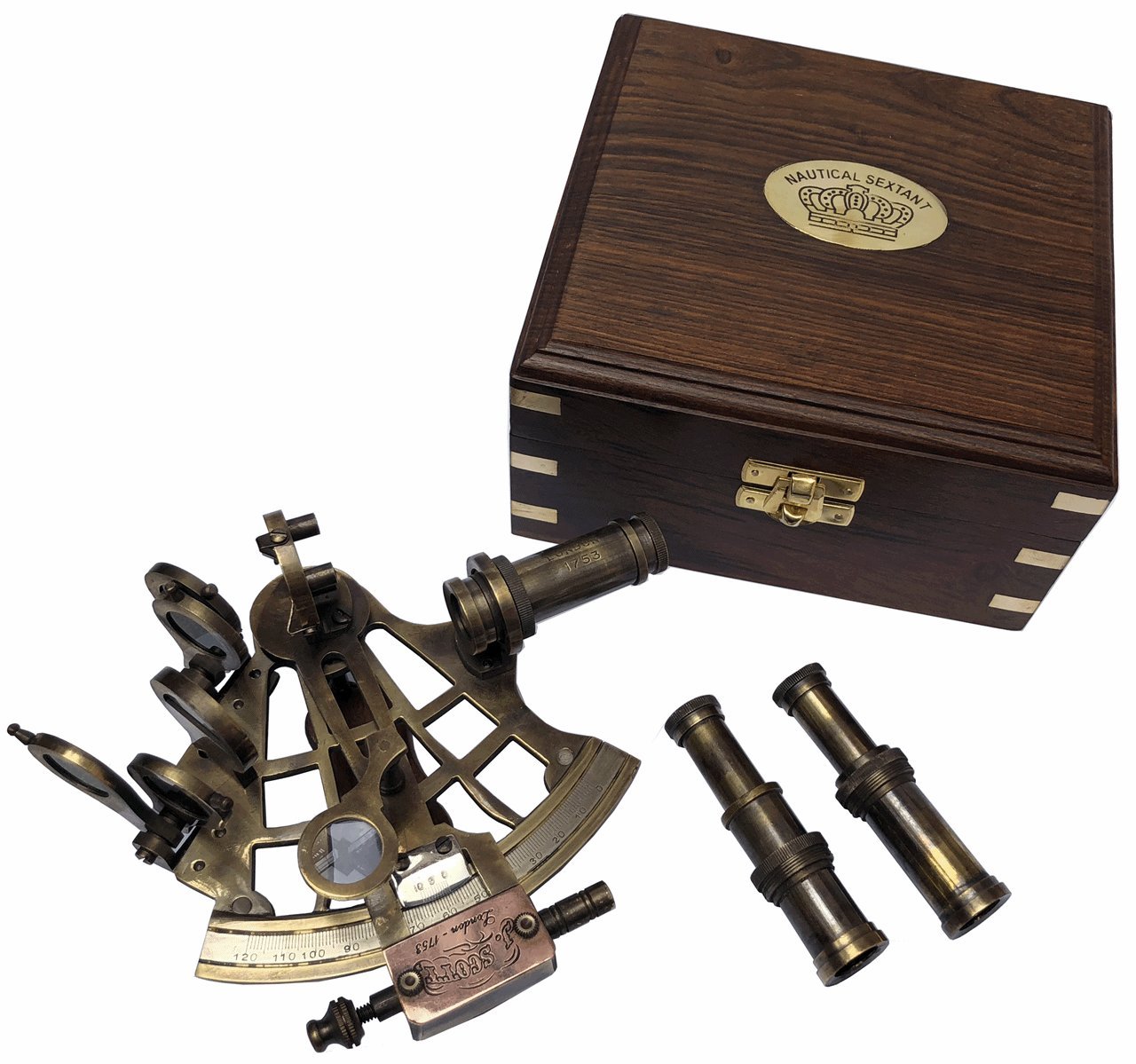 Amazon.co.jp: 真鍮航海六分儀ヴィンテージアンティークアストロラーベ
