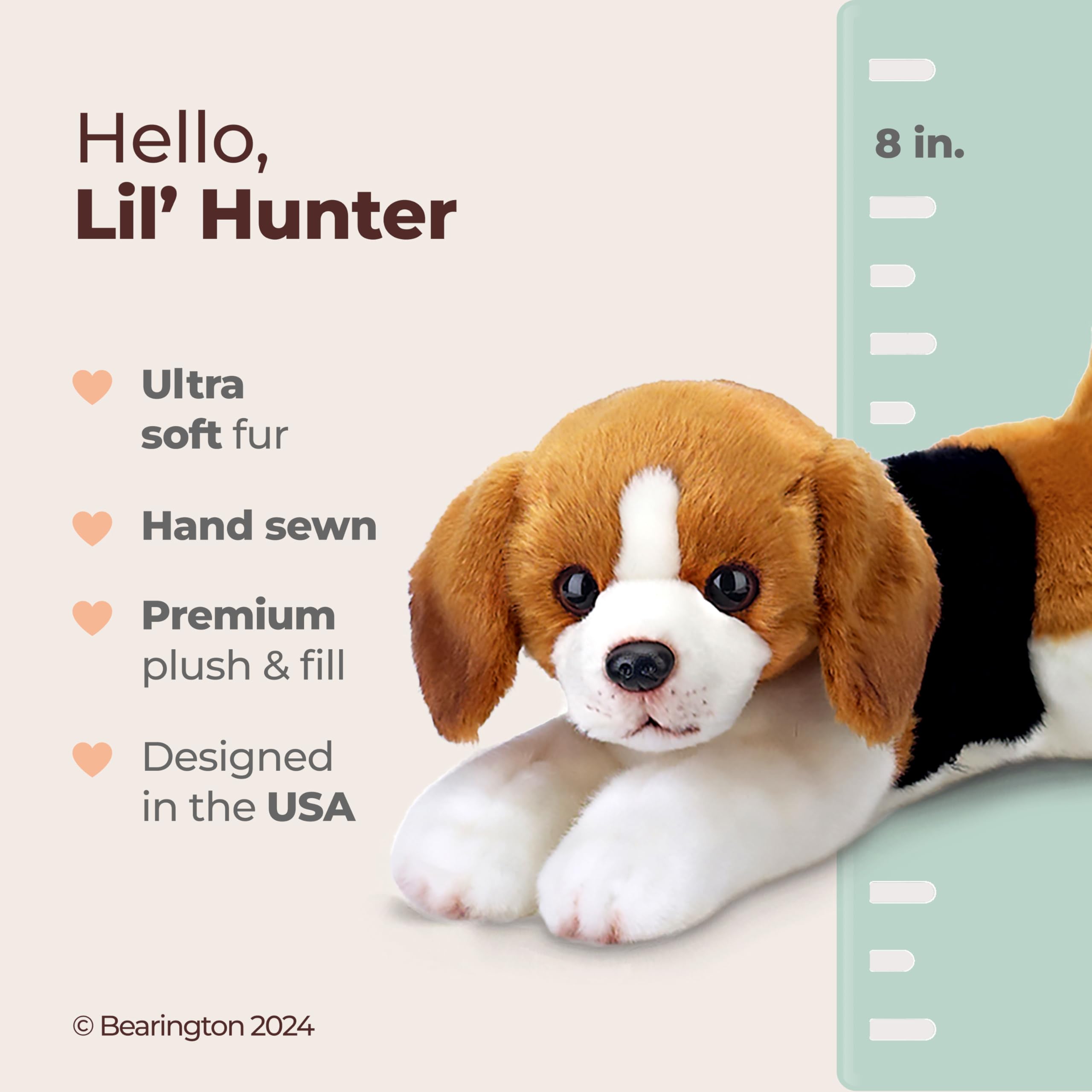 Amazon.co.jp: Bearington Lil' Hunter Beagle ぬいぐるみ - 8インチ