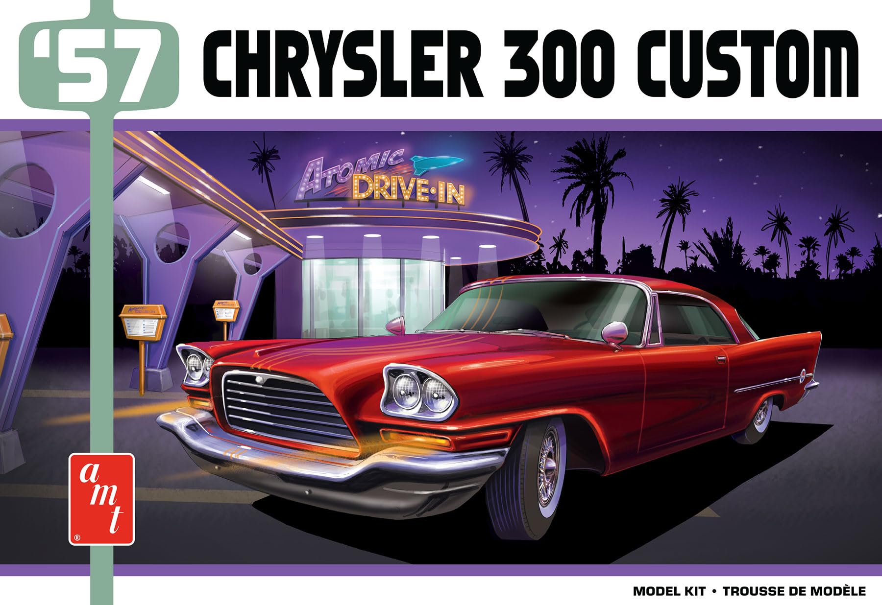 Amazon.com: AMT 1957 Chrysler 300 Custom Version 1:25 Scale Model