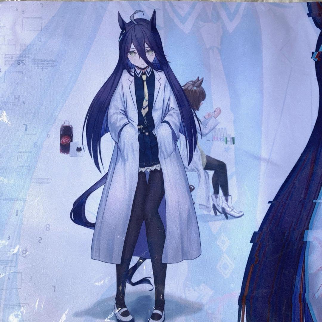 Amazon | ウマ 娘 マンハッタン カフェ 白衣 プレイマット スリーブ 白