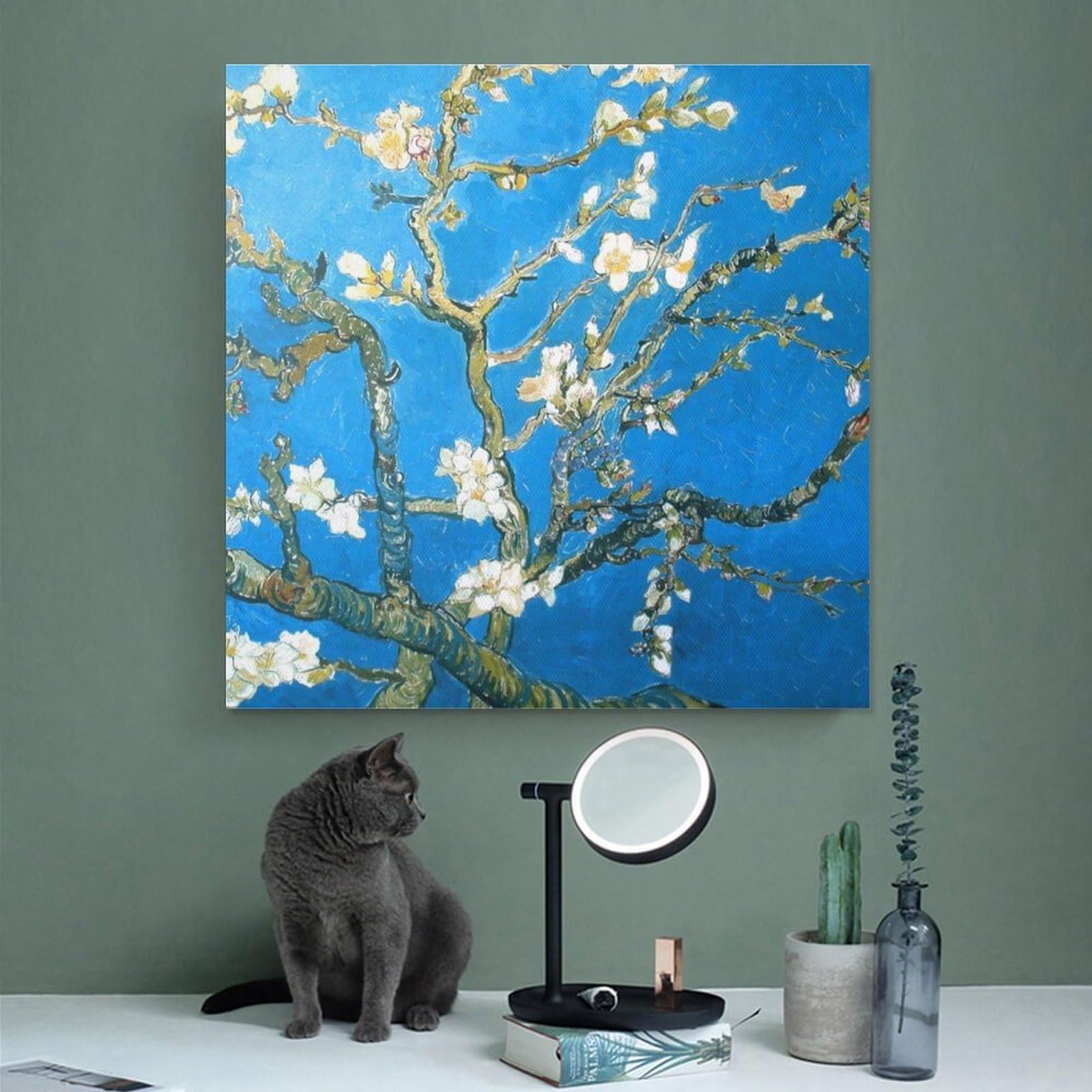 Amazon.co.jp: 花咲くアーモンドの小枝（フィンセント ファン ゴッホ