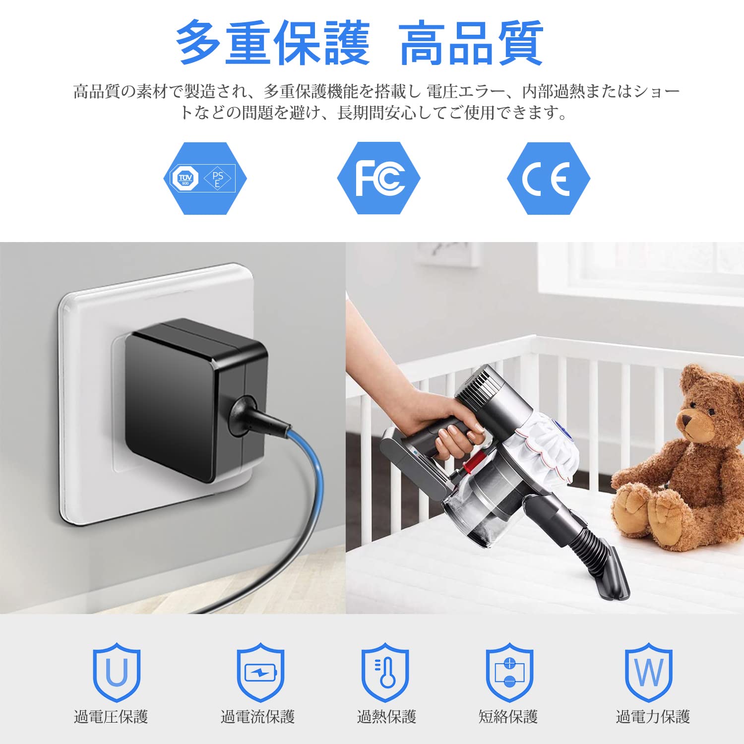 Amazon.co.jp: KFD ダイソン Dyson 互換用充電器 対応機種 Dyson V6 V7