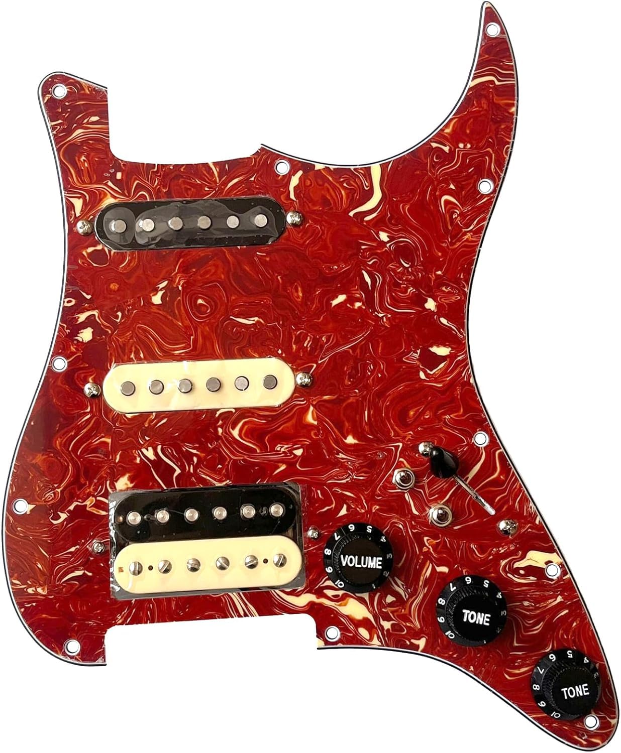 Amazon | 配線済みギターストラトピックガードセット SSH アルニコ 5