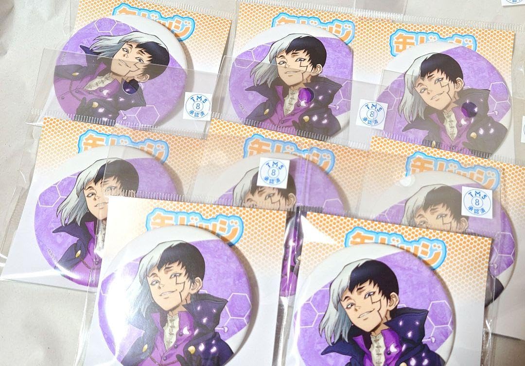 Amazon.co.jp: ドクターストーン dr.stone ドクスト 缶バッジ あさぎり