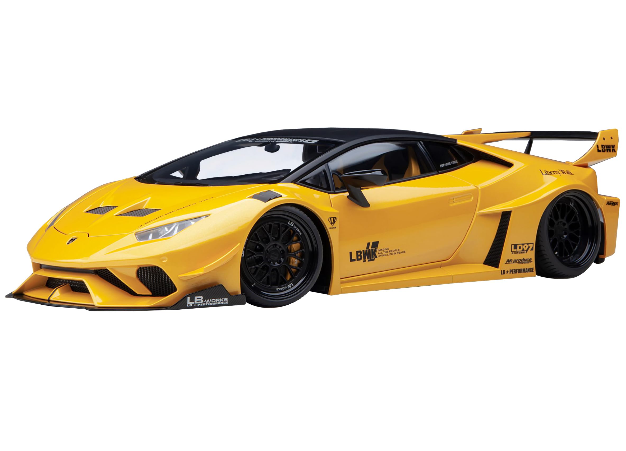 Amazon.com: Lambo Huracan GT LB-Silhouette Works Yellow Metallic