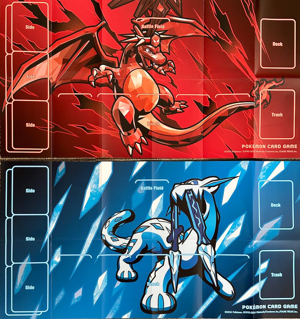 Amazon | ハーフプレイマット ルリザードンex（悪テラスタル）＆プレイ