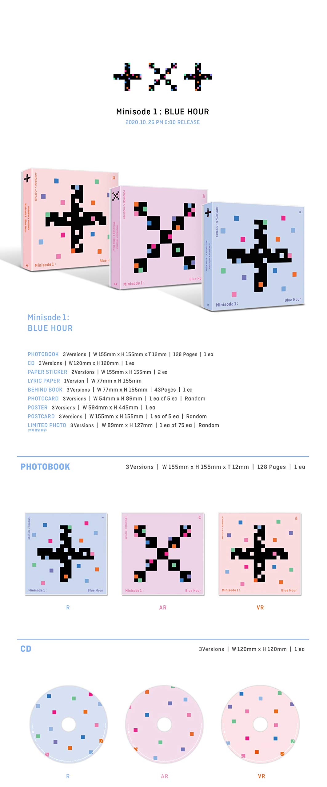 Amazon.com: TOMORROW X TOGETHER (TXT - Minisode1 : Blue Hour [VR