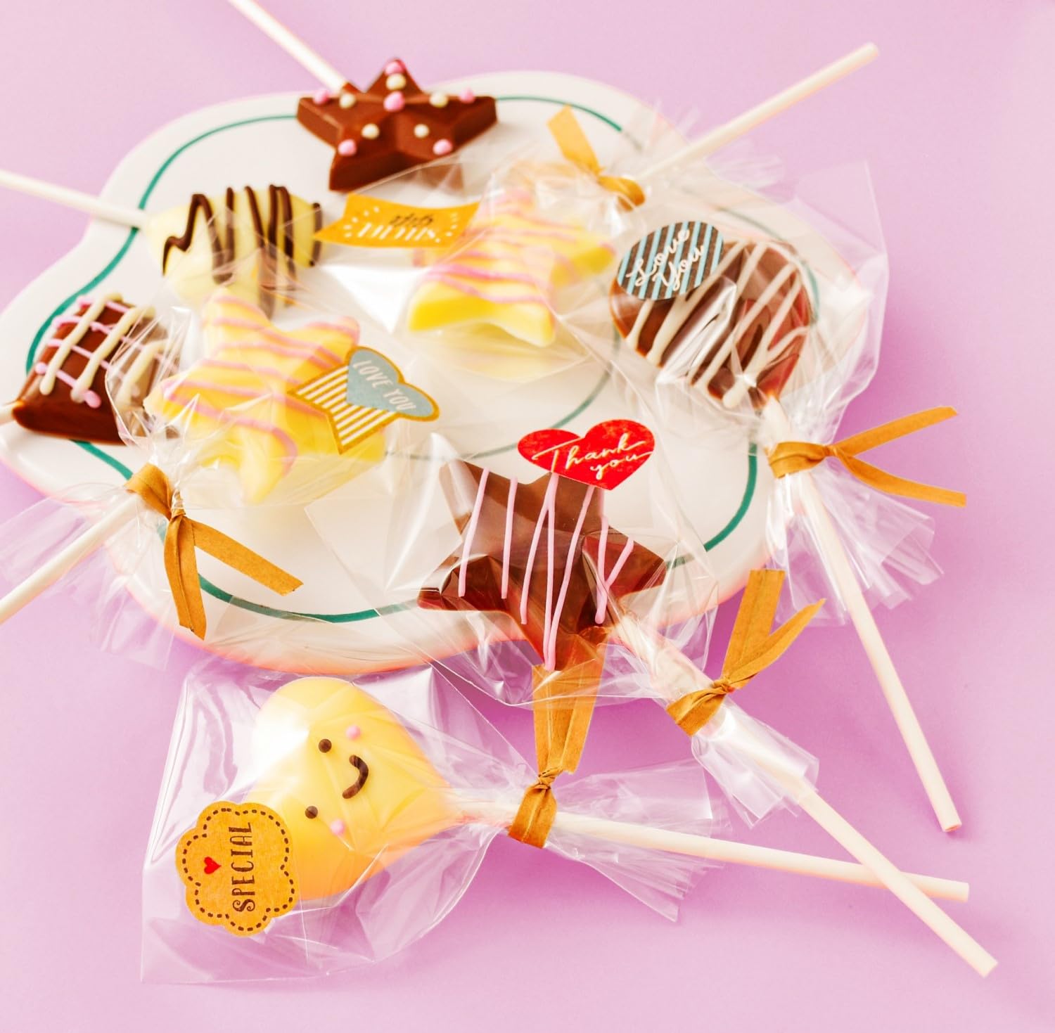 Amazon | ミントスタイル 30個つくれるキット 2色のロリポップチョコ