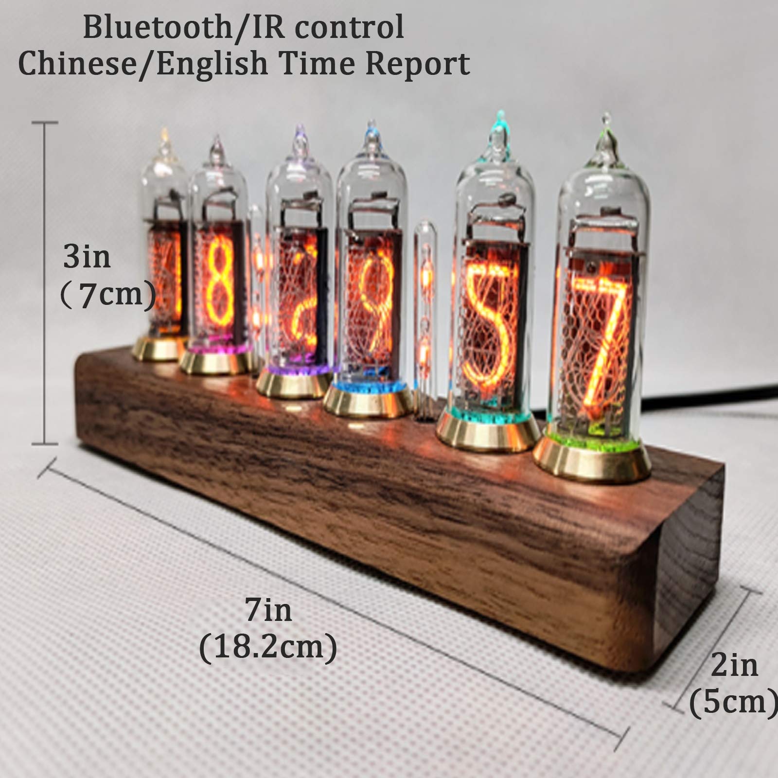 Amazon.co.jp: LEDグロー真空管時計6桁キットニキシー管時計