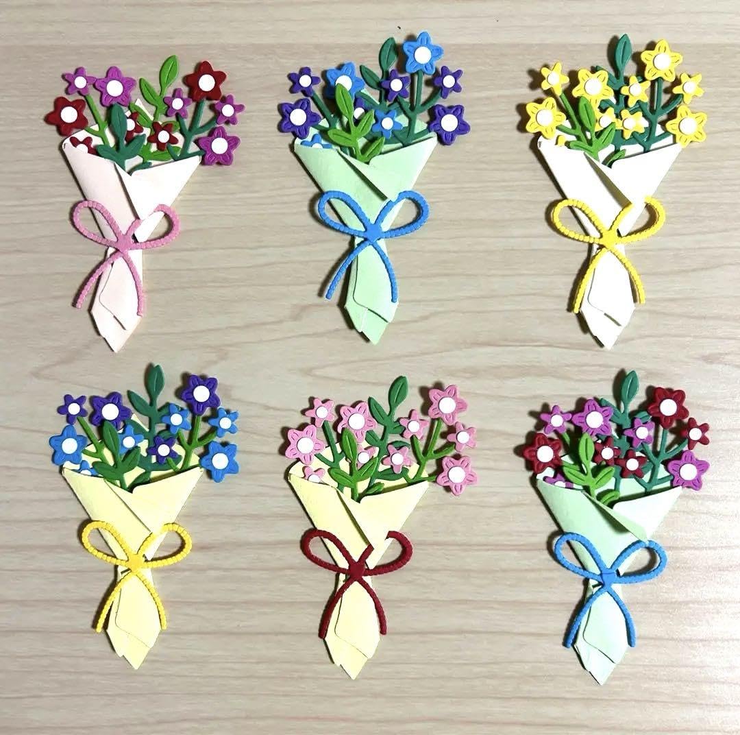Amazon | ペーパークラフト クラフトパンチ 花束 | スクラップ