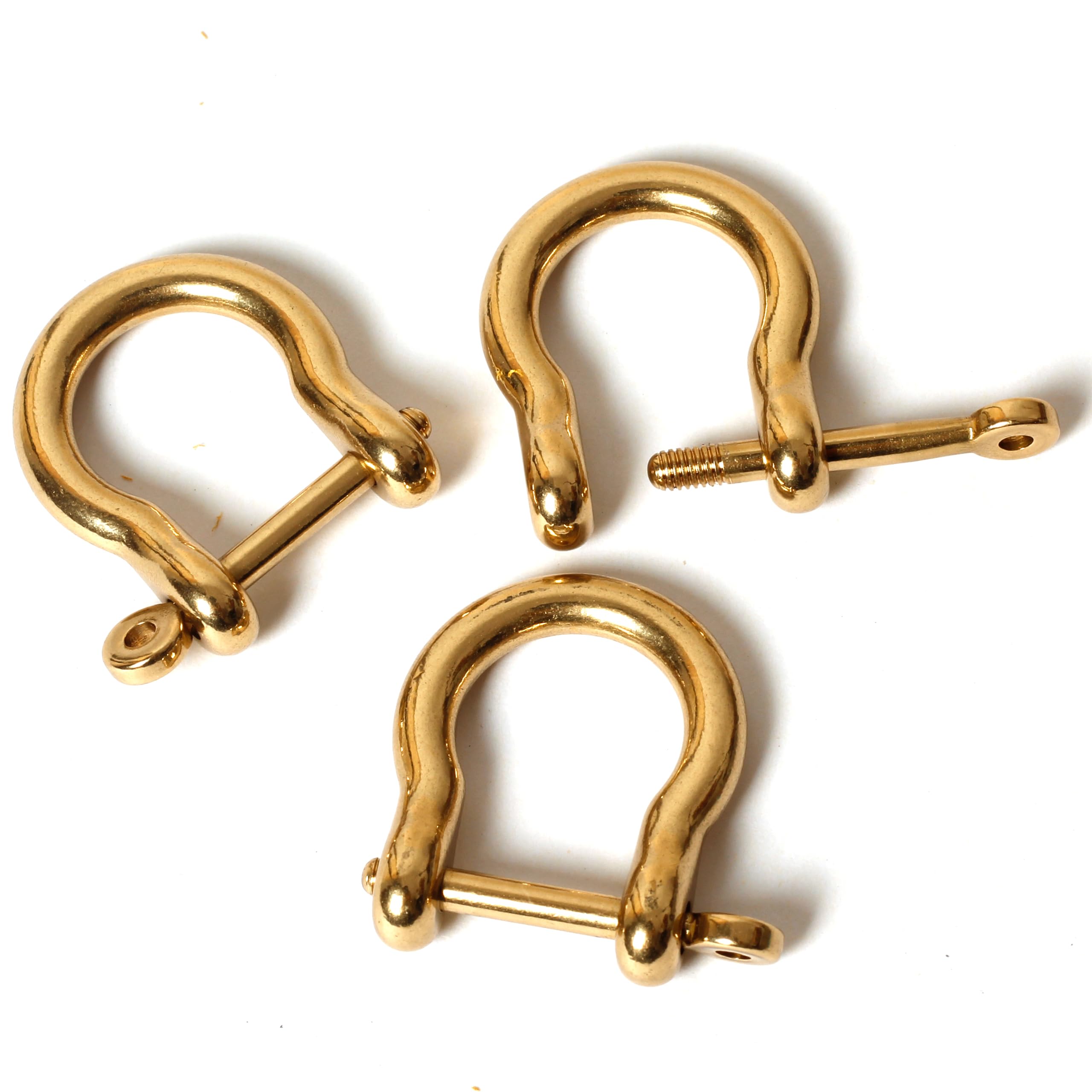 Amazon | dカン 真鍮 Dリング 3個 15mm ネジ式 リング ハンドメイド