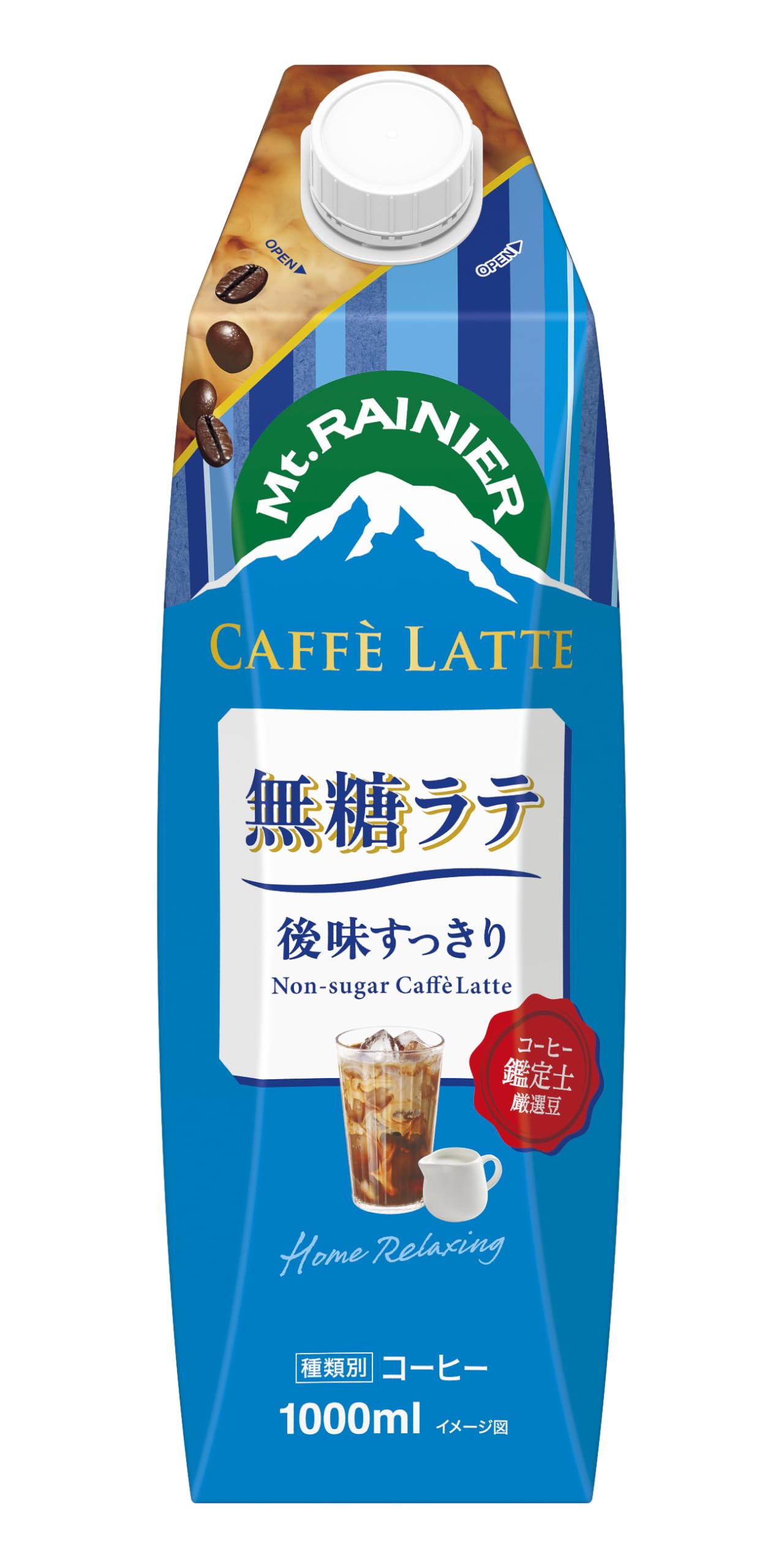 Amazon.co.jp: マウントレーニア カフェラテ 無糖ラテ 後味すっきり 1L